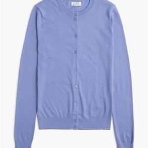 J. Crew Blue Classic Cardigan Cardigan Size Small
